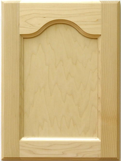 Barton Cathedral Top Cabinet Door in maple